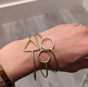 Brass Bangles Fun Shapes